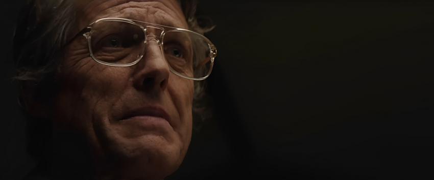 Heretic (1970) Movie scene: Close-up of Mr. Reed (Hugh Grant) wearing glasses