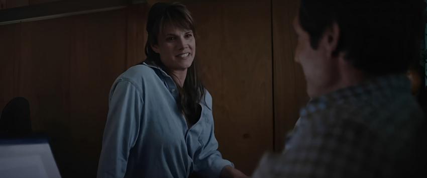 Out Come the Wolves (1970) Movie scene: Sophie (Missy Peregrym) and Nolan (Damon Runyan) engaged in conversation.