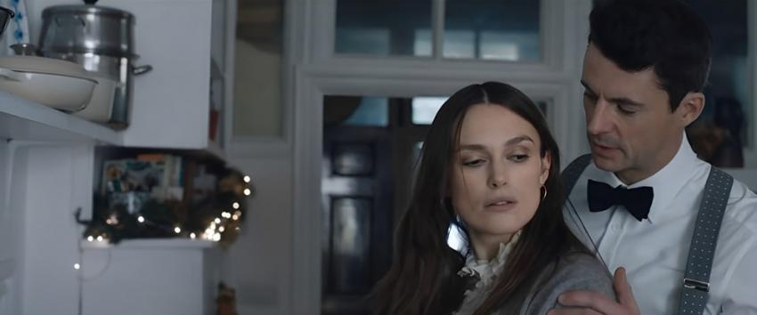 Silent Night (1970) Movie scene: Nell (Keira Knightley) and Simon (Matthew Goode)