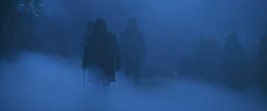 The Fog (1970) Movie scene: Spirits emerging from the fog.